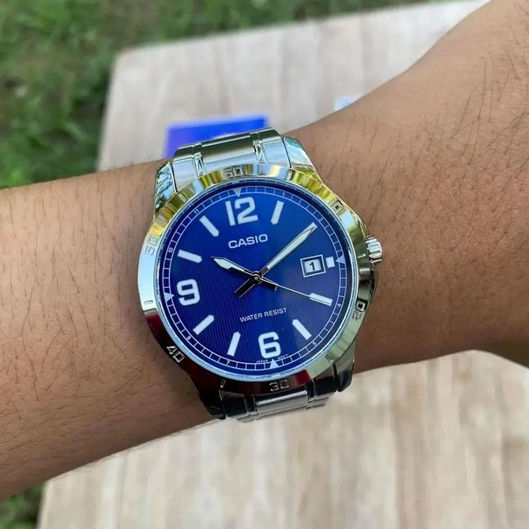 ساعت مچی مردانه عقربه ای برند کاسیو Casio مدل MTP-V004D-2BUDF