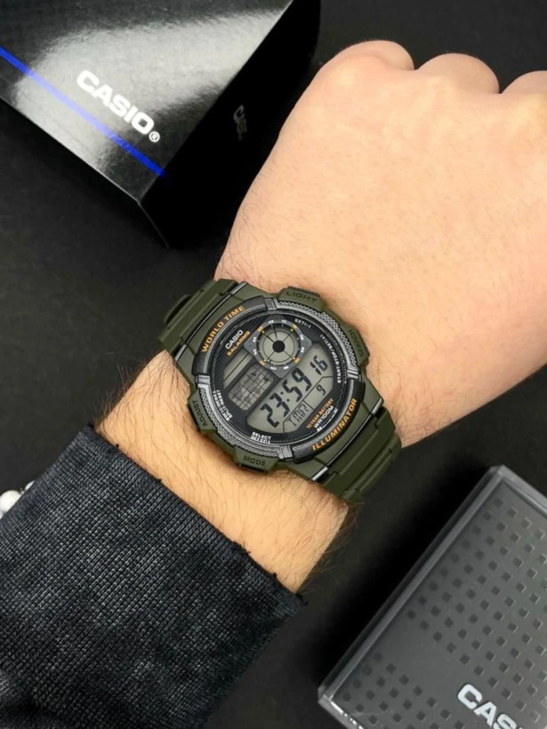 ساعت مچی دیجیتال کاسیو CASIO AE-1000W-3AV اصل باتری 10 ساله